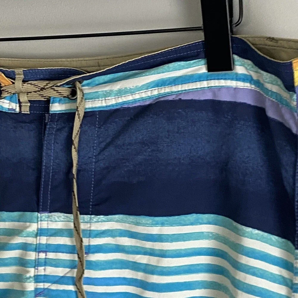 PATAGONIA Mens Blue Board Shorts Swim Trunks Size 36 Common Threads Outdoors
